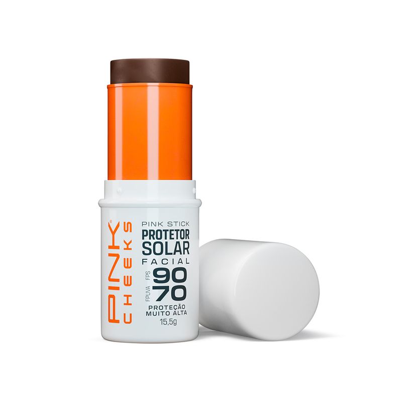Protetor-Solar-Facial-com-Cor-Pink-Cheeks-Pink-Stick-FPS-90-FPUVA-70-80Km-Ultra-14-g