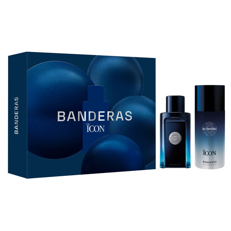 Kit-Perfume-Banderas-The-Icon-Masculino-Eau-de-Toilette-100-ml---Desodorante-150-ml
