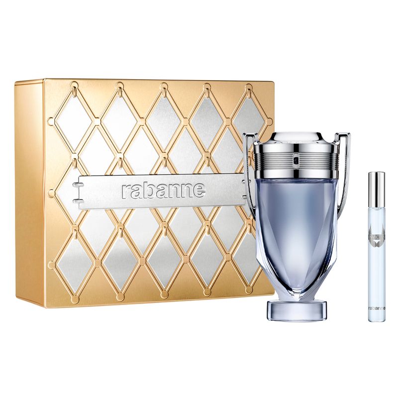 Kit-Perfume-Rabanne-Invictus-Masculino-Eau-de-Toilette-200-ml---Miniatura-10-ml
