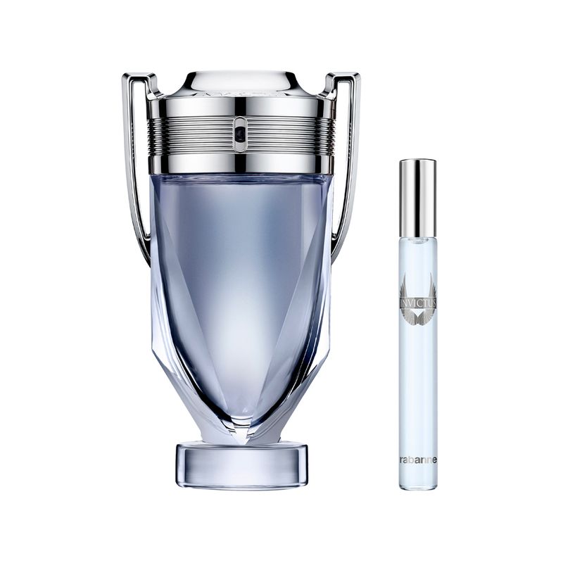 Kit-Perfume-Rabanne-Invictus-Masculino-Eau-de-Toilette-200-ml---Miniatura-10-ml