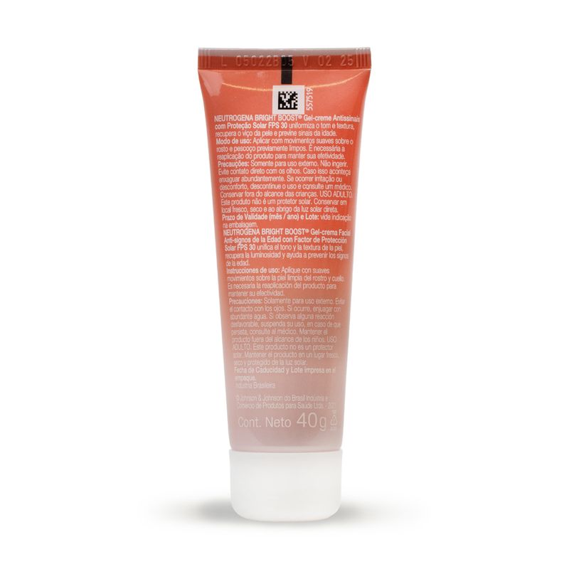 Creme-Facial-Neutrogena-Bright-Boost-Gel-Antissinais-Fps-30-40g