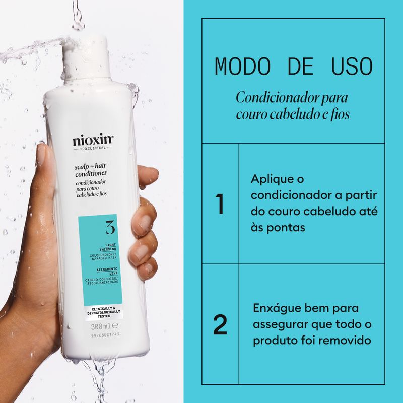 Condicionador-Nioxin-para-Cabelo-Colorido-Seco-Danificado-Afinamento-Leve-Sistema-3-300ml-F6