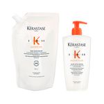Kit-Kerastase-Shampoo-Nutritive-Bain-Satin-Riche-500ml---Refil-500ml