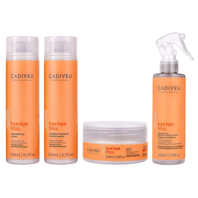 Kit-Cadiveu-Essentials-Bye-Bye-Frizz--Shampoo-250ml---Condicionador-250ml---Mascara-200ml---Leave-In-Selagem-200ml