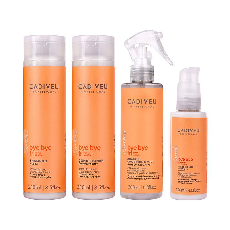 Kit-Cadiveu-Essentials-Bye-Bye-Frizz---Shampoo-250ml---Condicionador-250ml---Leave--In-Selagem-Gradativa-200ml---Leave--In-Frizz-120ml