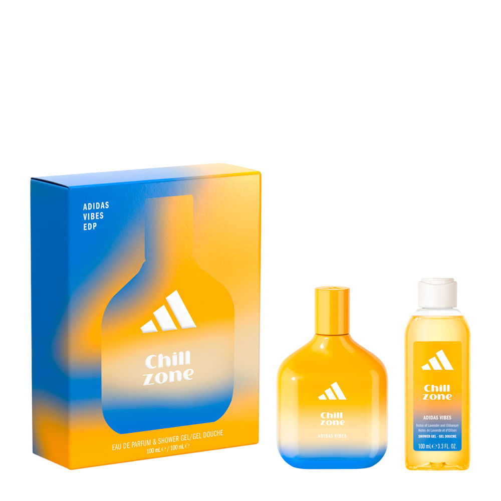 Emotional Addict セット Kit Adidas Vibes Chill Zone EDP 100ml + Gel 100ml | Amobeleza