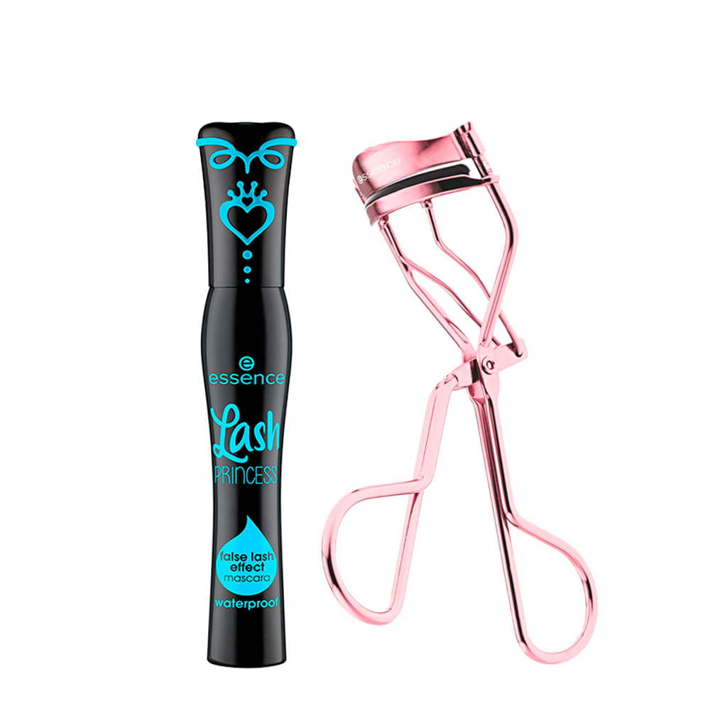 Kit Essence Másc Cílios Preta+Modelador Lash Princess | Amobeleza